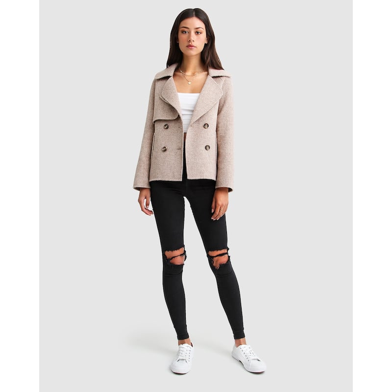 I'm Yours Wool Blend Peacoat