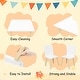 preview thumbnail 3 of 7, Kids Table and 2 Chairs Set, 3 Pieces Toddler Table and Chair Set, Wooden Activity Play Table Set (White)