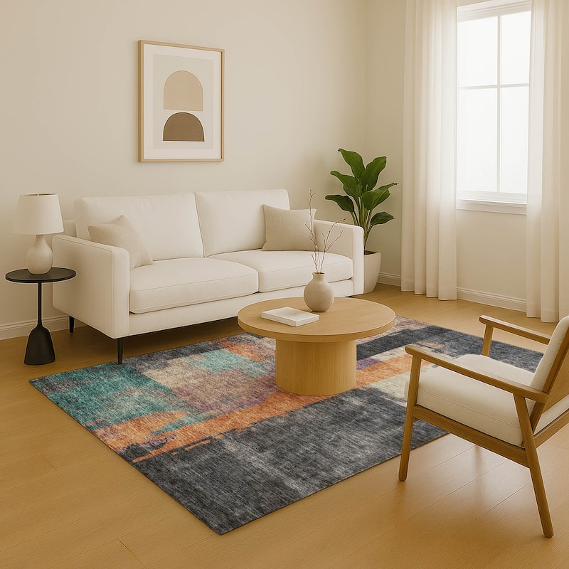 Premium Washable Super Soft Abstract Contemporary Mayfield Rug