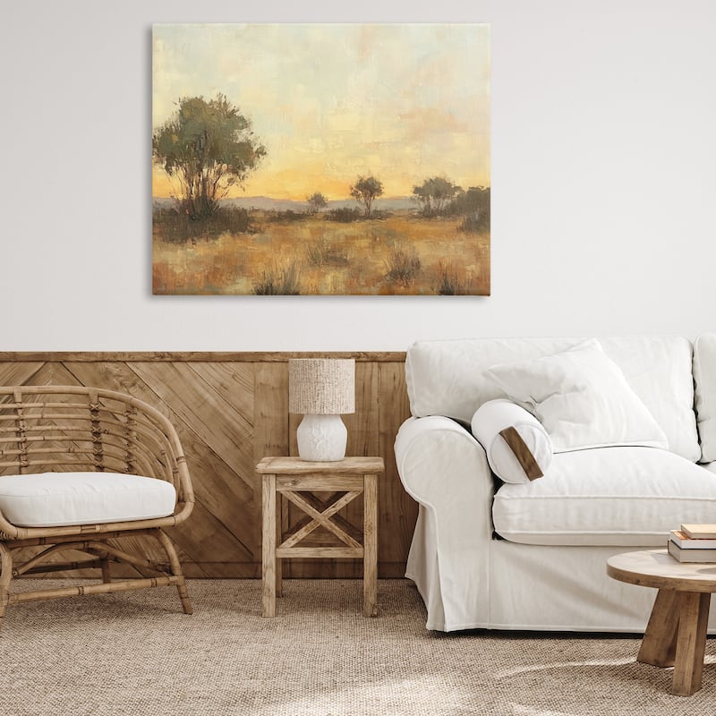 Stupell Honey Hued Horizon Canvas Wall Art Design By Petal Prints Design
