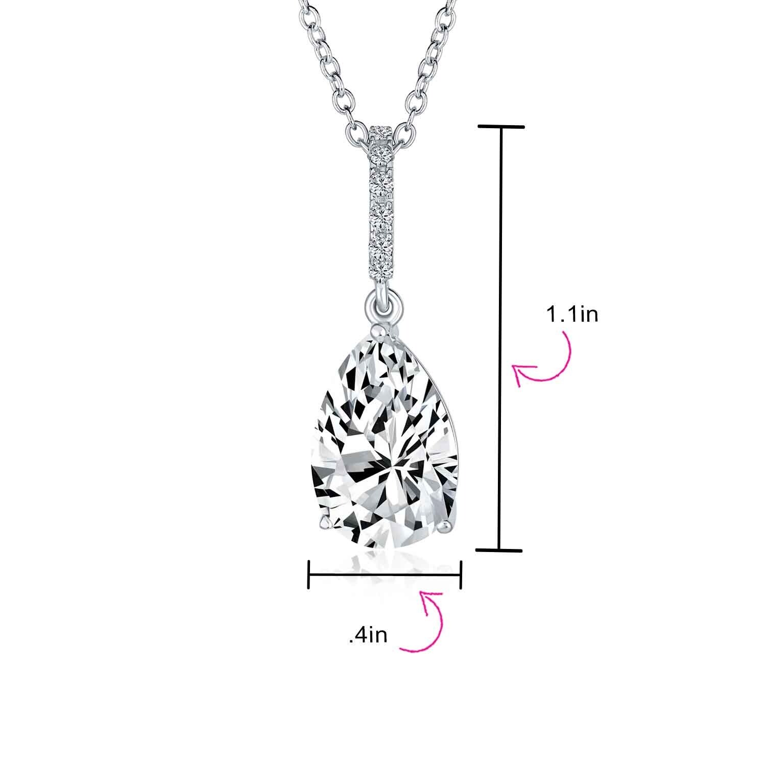 teardrop shaped pendant