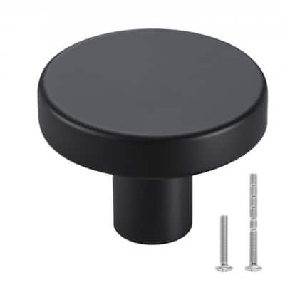 Black Zinc Alloy Mushroom Cabinet Knobs 10 Pack Single Hole Drawer Pulls with Screws for Kitchen Bathroom Wardrobe Furniture