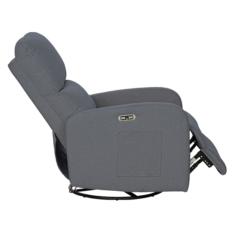 INK+IVY Dakota Power Recliner 3-in-1 with Swivel, Glider, USB Ports