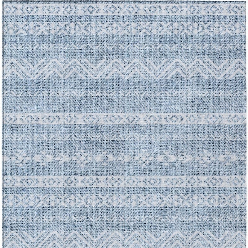 HomeRoots Southwestern Transitional Rectangle Outdoor Rug