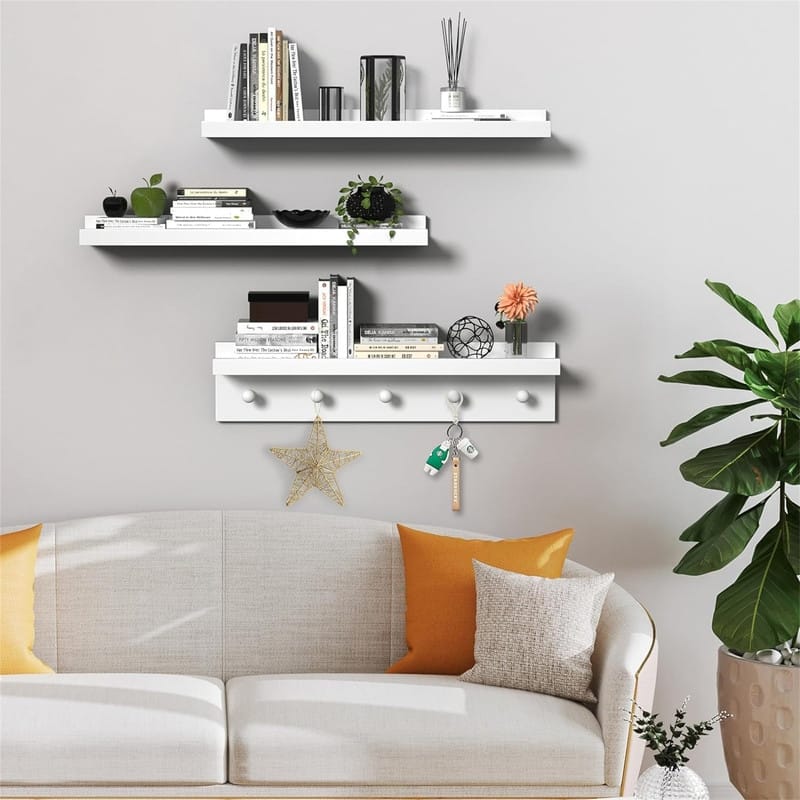 24 Inch Floating Shelves for Wall - 4.5"D x 24"W x 2"H