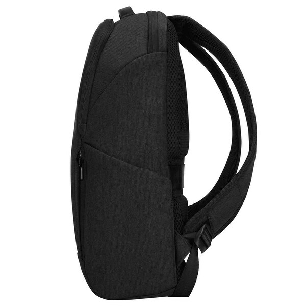 slim black backpack