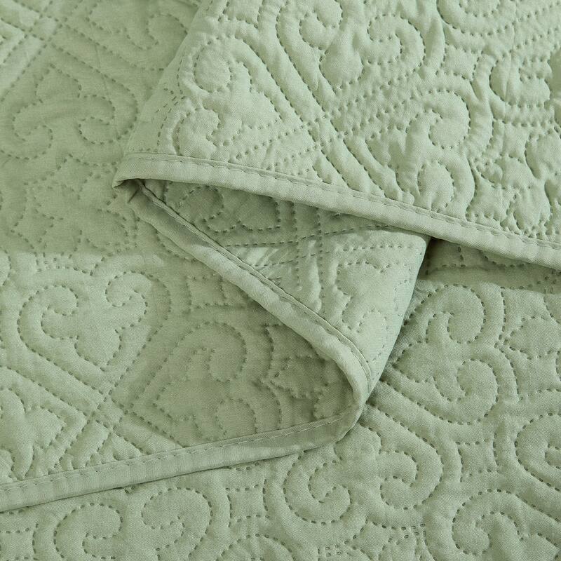 HLC.ME Lorenzo - 3 Piece Size Quilt Set, Lightweight Bedspread Coverlet Set.
