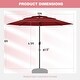 preview thumbnail 38 of 68, Costway 10 ft 3-tier Vented Patio Umbrella Large Market Table Umbrella