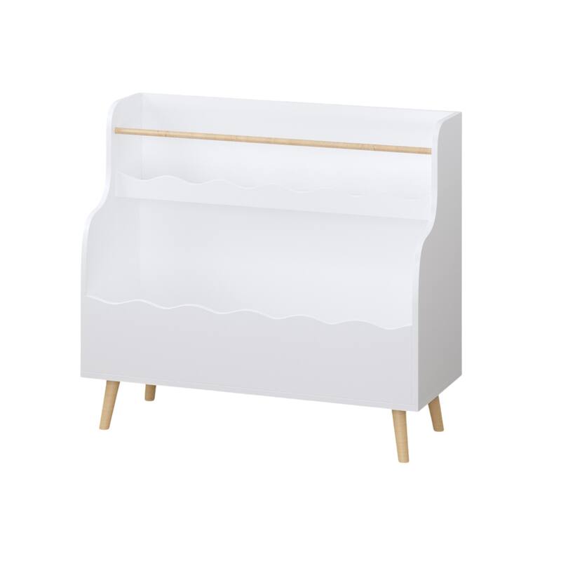 Kids Bookcaes, Children Book Organizer, Toy Storage Cabinet Organizer,White
