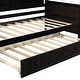 preview thumbnail 23 of 40, Twin Wooden Daybed with Trundle Bed