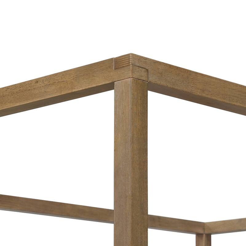 Christopher Knight Home- Marlowe Solid Wood 4 post Canopy Bed with Headboard