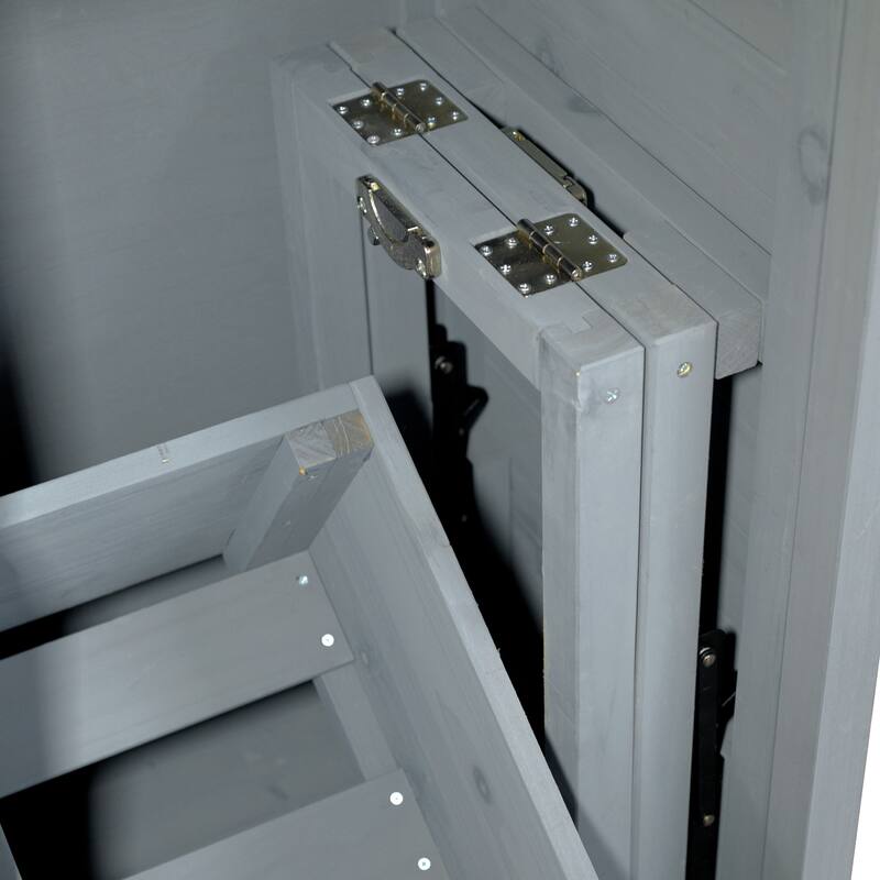 Roomfitters 78.3" Outdoor Kitchen Island with Foldable Grill Table, Stainless Steel Top & Tilt Trash Can Storage