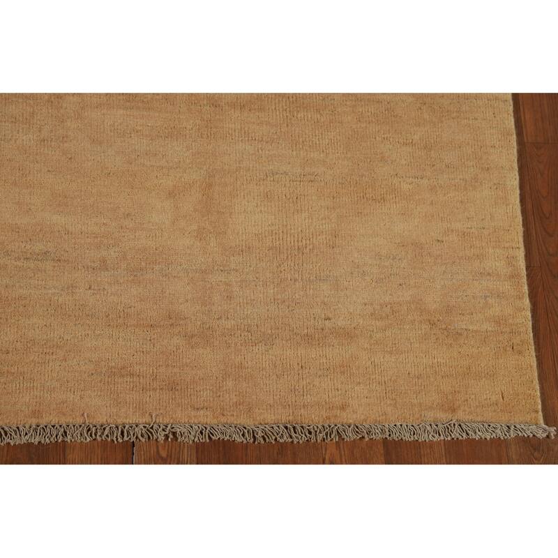 Modern Gabbeh Oriental Area Rug Contemporary Hand-Knotted Wool Carpet - 5'0" x 8'0"