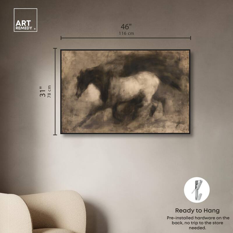 Dark Horse Canvas by Art Remedy