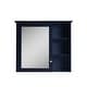 preview thumbnail 60 of 95, Modern Surface Mount Solid Wood Framed Medicine Cabinet With Mirror and Shelves