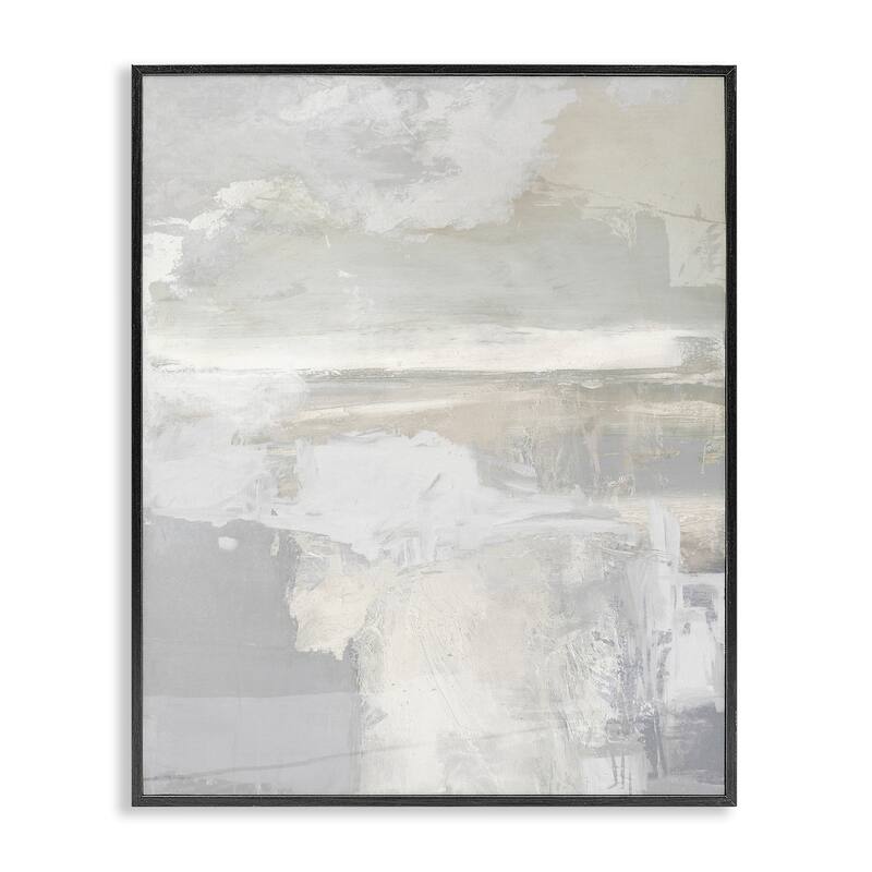Stupell Cascading Soft Neutrals Framed Giclee Art Design By Rachel Springer - 11 x 14 - Black