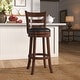 preview thumbnail 5 of 21, Rovinj Upholstered Back Swivel Bar Stool - Barstool