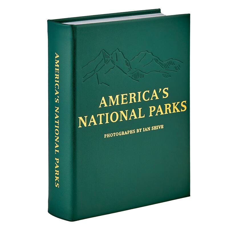 Graphic Image America's National Parks Coffee Table Book, Leather, Green