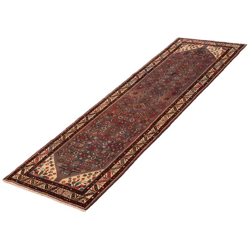 ECARPETGALLERY Hand-knotted Andelz Grey Wool Rug - 3'1 x 10'0