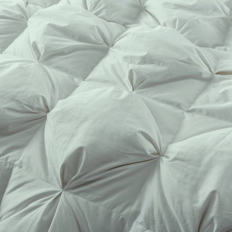 Luxury Pintuck Stitch White Duck Down Comforter
