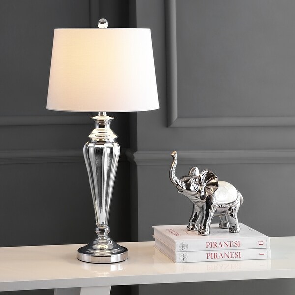 Safavieh Lighting 30-inch Trent LED Table Lamp - 14"x14"x30". Opens flyout.