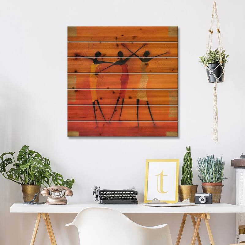 Feel Free I Print On Wood by Jan Eelse Noordhuis - Multi-Color