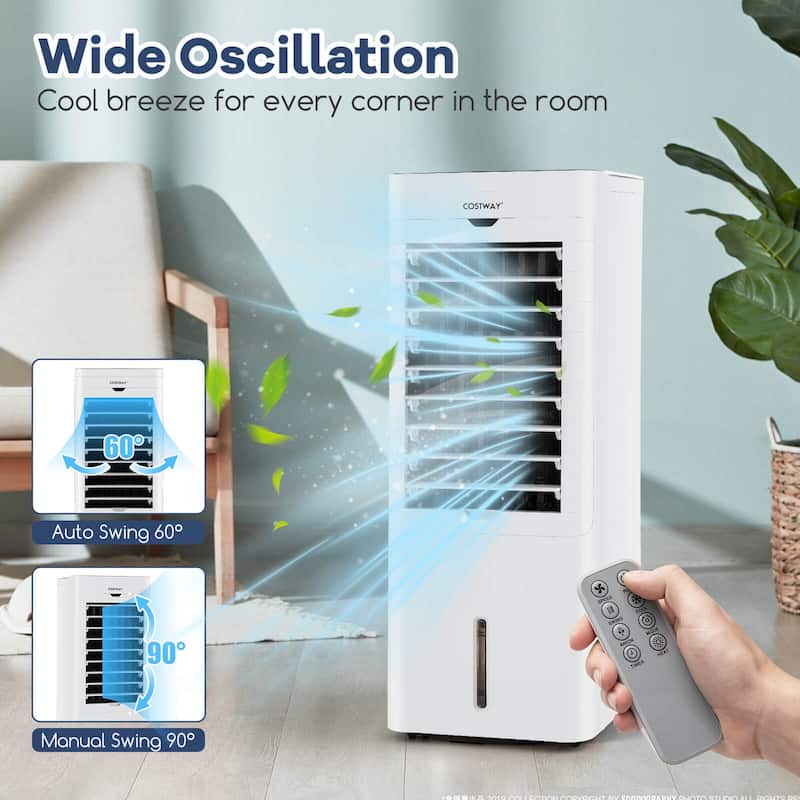 Costway Evaporative Air Cooler/Heater 4-in-1 Windowless Oscillating - See Details