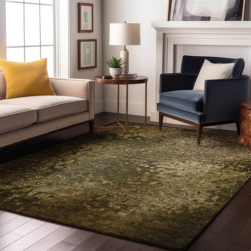 Premium Washable Super Soft Solid Imprints Mayfield Rug - Brown - 2' 6" x 3' 10" - Rectangle