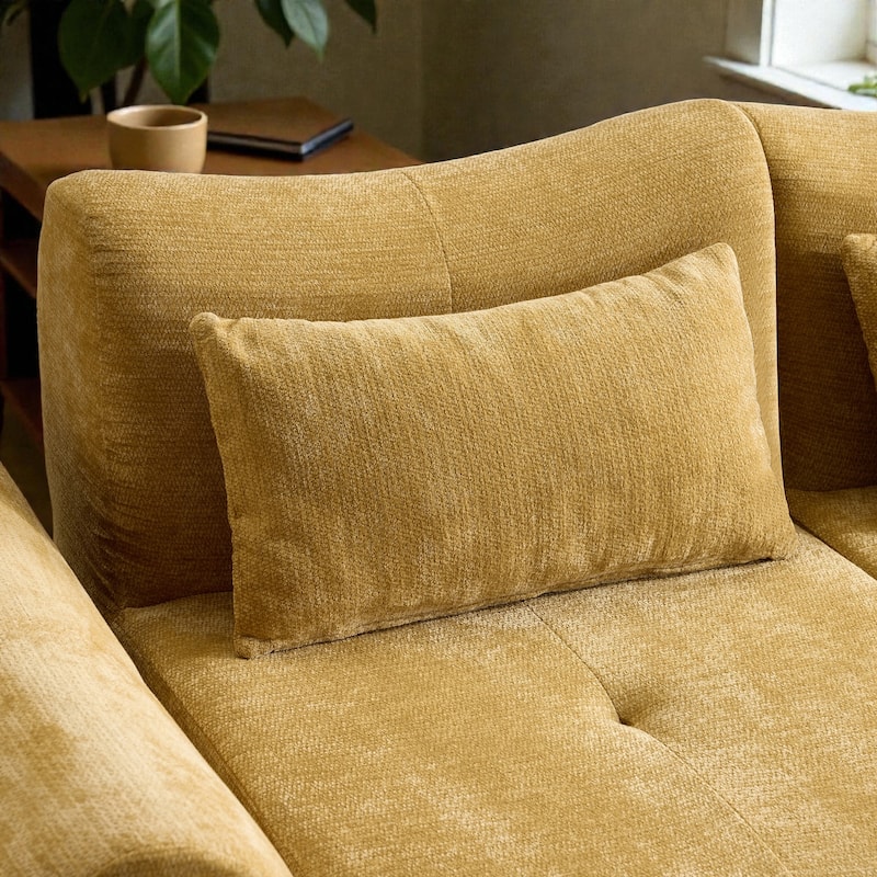 Modular Cloud Sofa, Convertible Folding Sofa Bed, 3-Seat Cushioned Sectional Couch for Living Room Bedroom