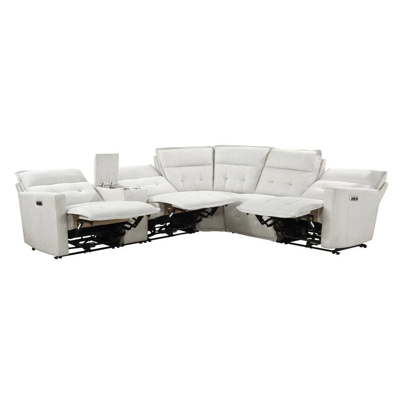 Autrey 6-Piece Fabric Modular Power Reclining Sectional