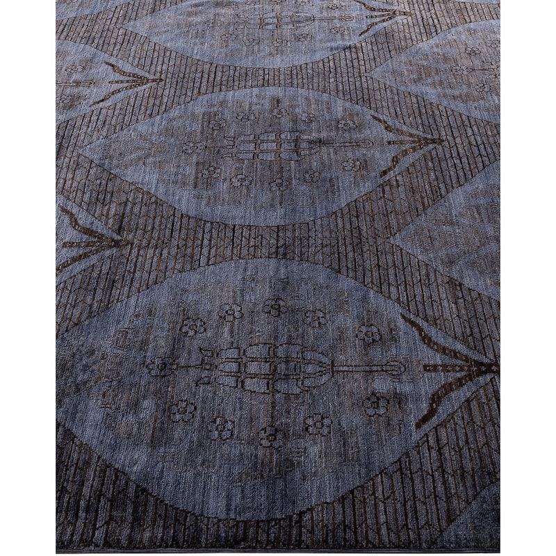 Vibrance One-of-a-Kind Hand-Knotted Area Rug - Gray, 5' 10" x 8' 9" - 5' 10" x 8' 9"