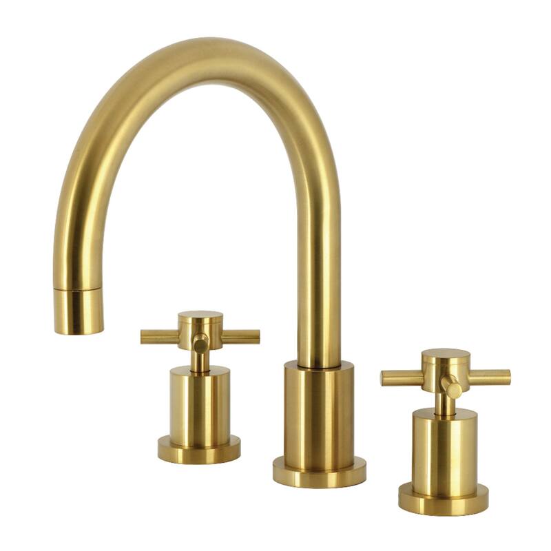 Kingston Brass Concord 3-Hole Deck Mount Roman Tub Faucet - Brushed Brass