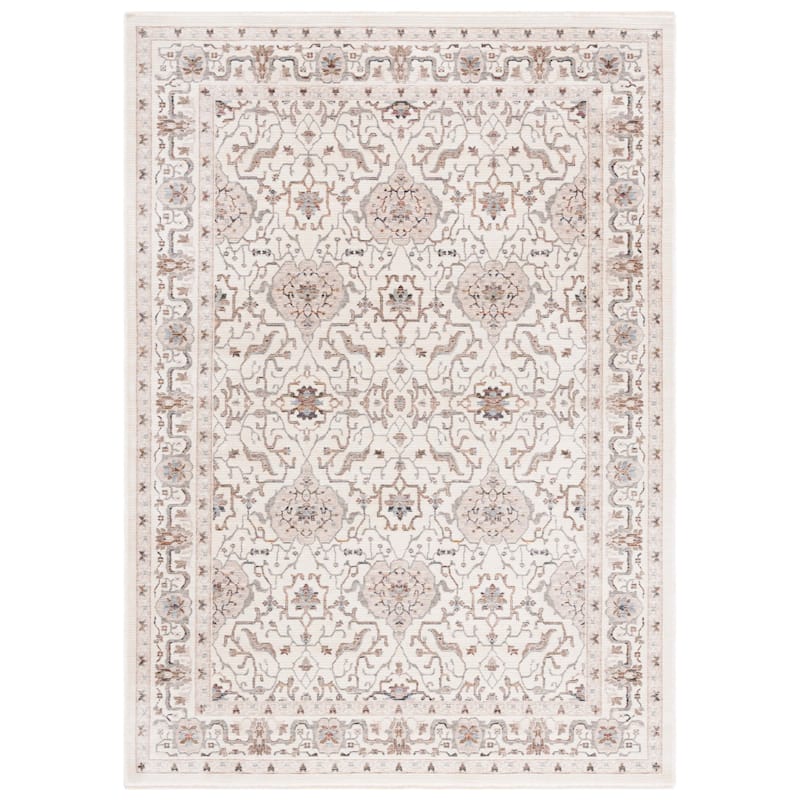 SAFAVIEH Harlow Bridgett Slip Resistant Oriental Rug - 5'3" x 7'6" - Ivory Grey/Rust