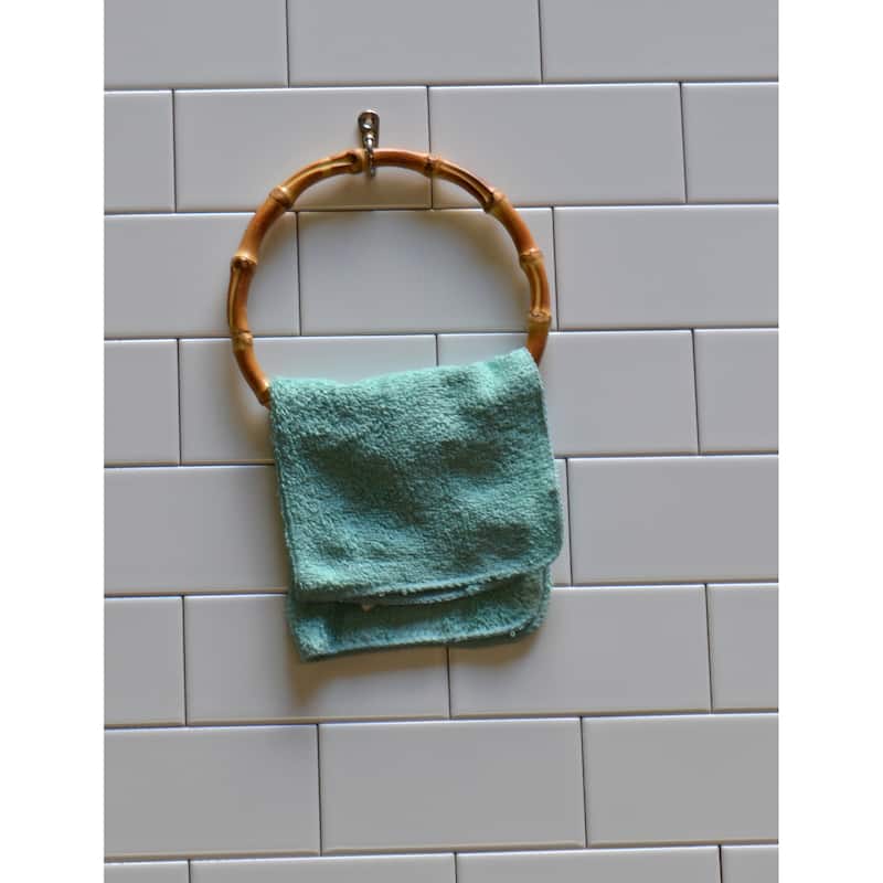 Bamboo Towel Ring Made from real bamboo - 6.5