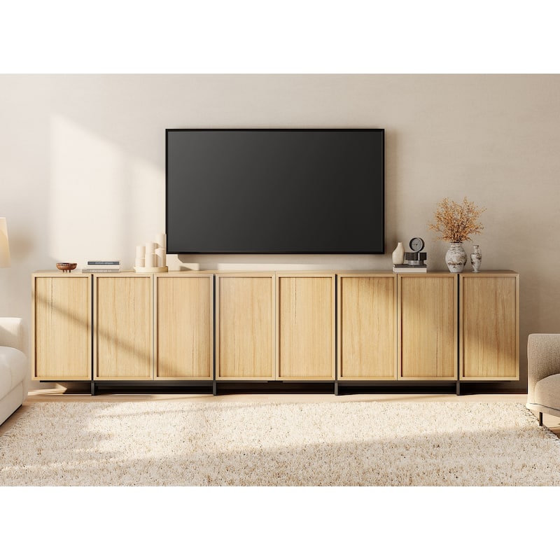 WAMPAT Sideboard Buffet Cabinet With T-Shaped Legs, Large Storage Cabinet For Living Room, Dining Room & Kitchen