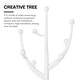 preview thumbnail 67 of 140, Tree-branch Rubberwood Freestanding Coat Rack with Hooks