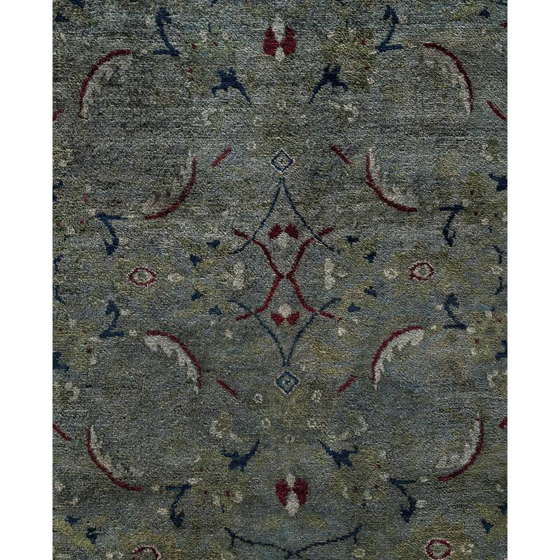 Overdyed One-of-a-Kind Hand-Knotted Area Rug - Gray - 8' 3" x 10' 1"