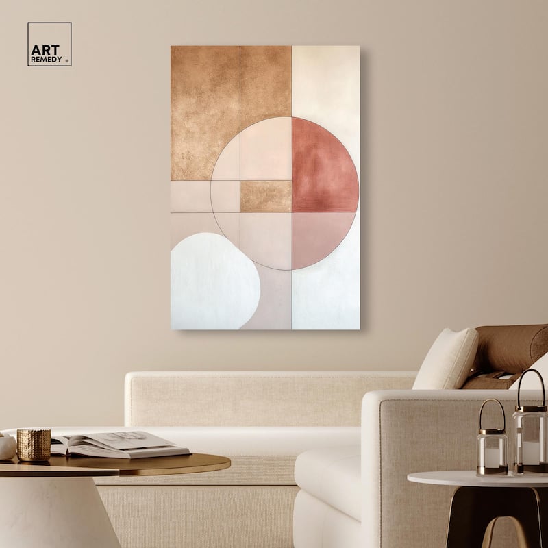 Modernist Circles II Canvas by Art Remedy, Gallery Wrapped