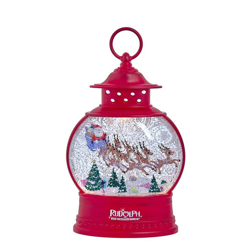 Kurt Adler 10-Inch Battery Operated Rudolph The Red-Nosed Reindeer LED Lighted Lantern