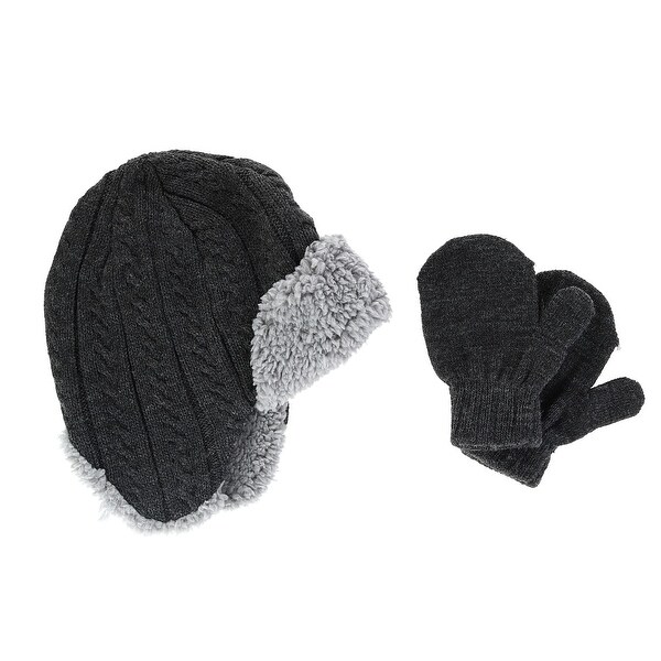boys black trapper hat