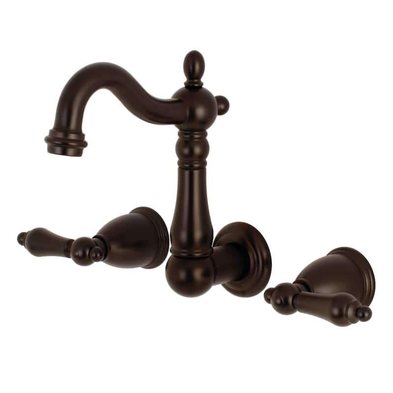 Kingston Brass Heritage 1.2 GPM Wall Mounted Bathroom Faucet with - Oil Rubbed Bronze