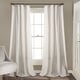 preview thumbnail 6 of 78, The Gray Barn Kind Koala Vintage Farmhouse Light Filtering Curtain Panel Pair 108" x 54" - White