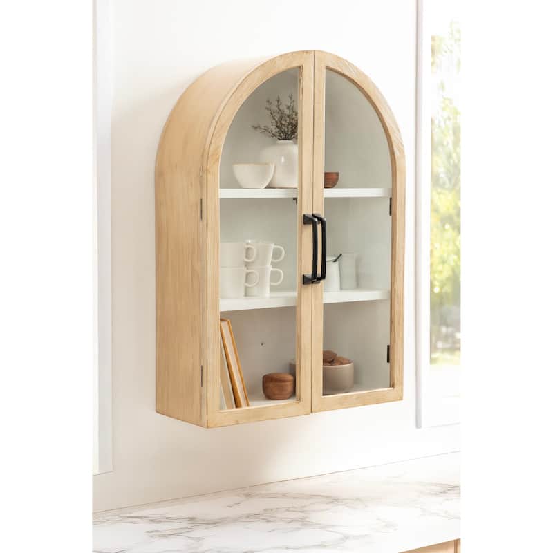 Kate and Laurel Arcott Arch Wall Cabinet