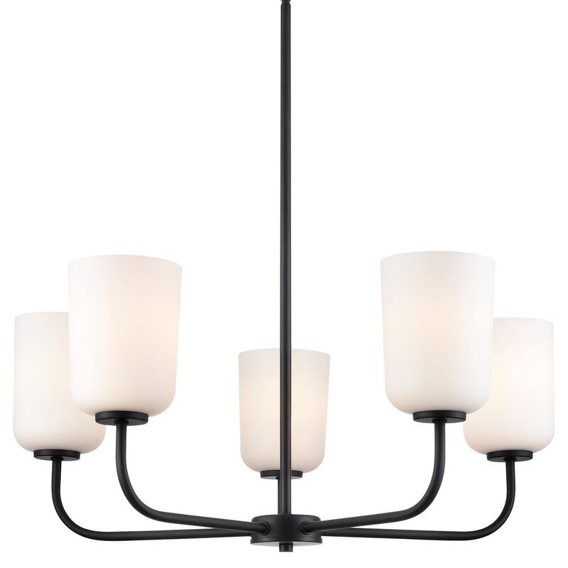 Millennium Lighting 214005 Laphia 5 Light 27" Wide Chandelier - Matte Black