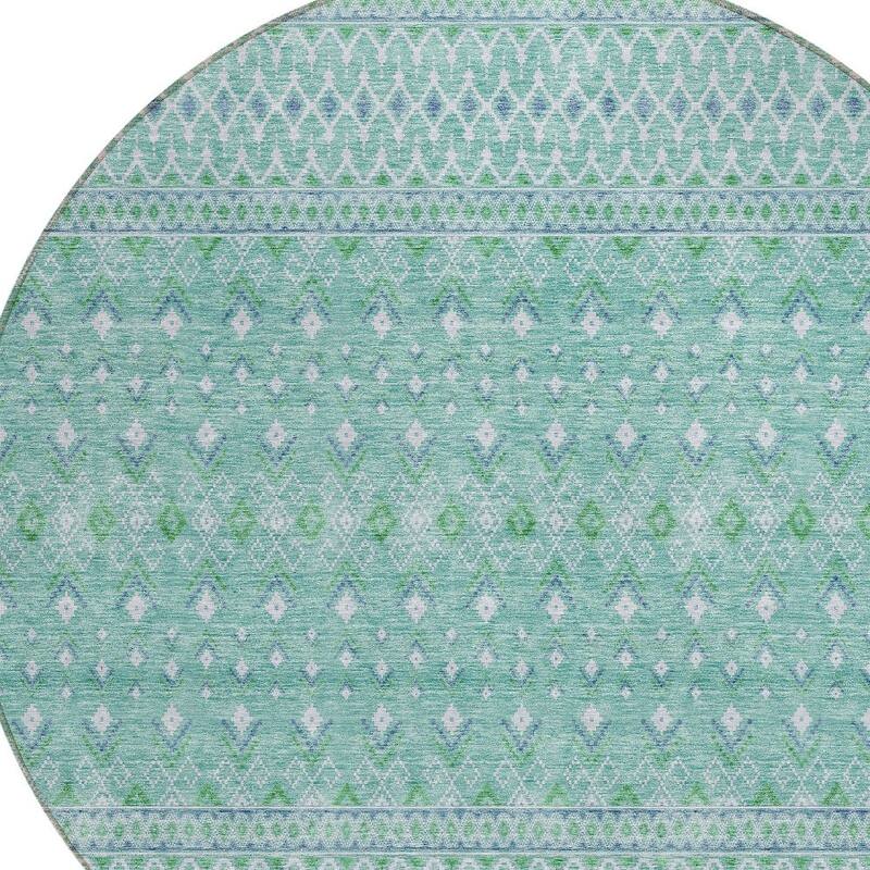 HomeRoots Tribal Transitional Rectangle Outdoor Rug