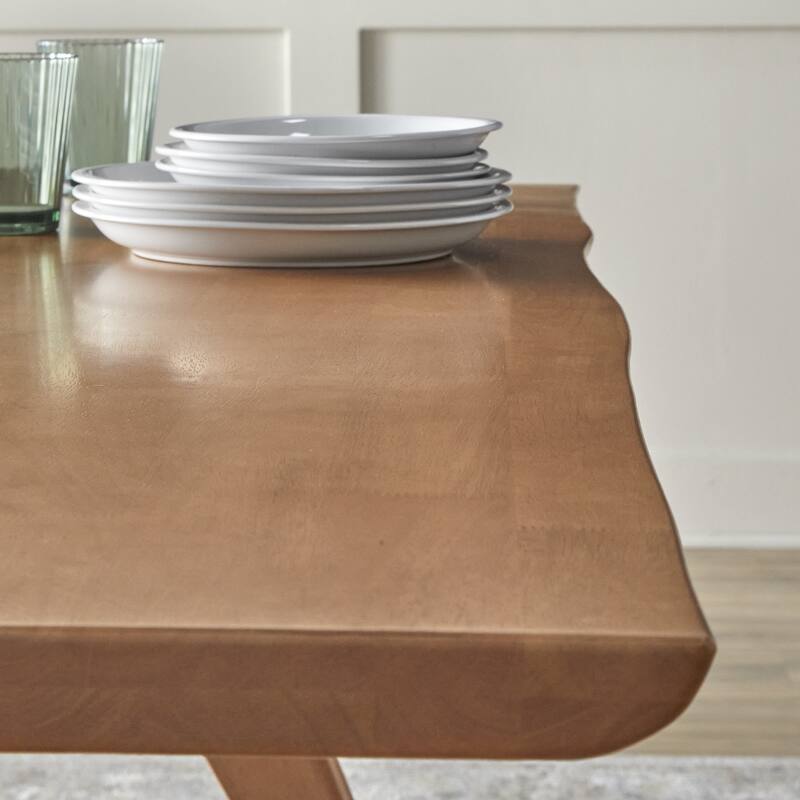 Lifestorey Velentina Live Edge Solid Wood Dining Table