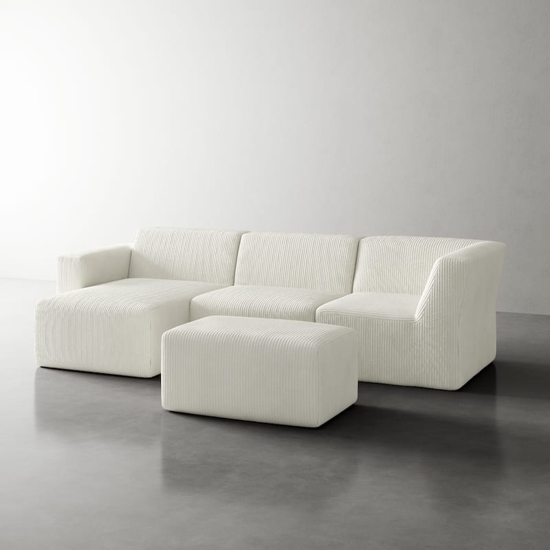 Modular Sectional Sofa 4-seater Oversized Chaise Lounge Couch for Living Room