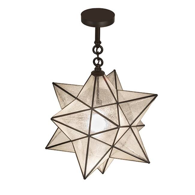 Meyda Tiffany 249905 Moravian Star 21" Wide Semi-Flush Ceiling Fixture