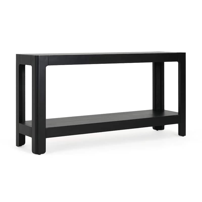 Modern Farmhouse Console Table with Open Shelf