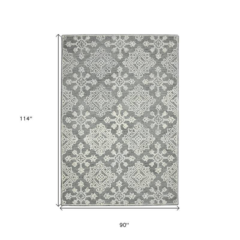 HomeRoots Oriental Transitional Rectangle Area Rug